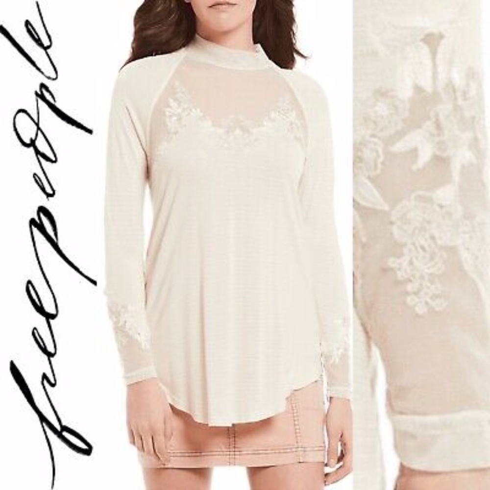 FREE PEOPLE Ecru Top